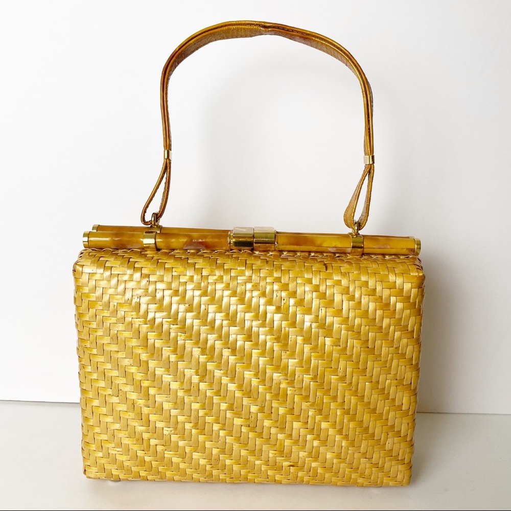 Vintage RODO Italian Woven Wicker Bag